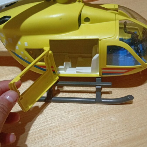 Playmobil EKAB Helicopter like new, missing some parts
