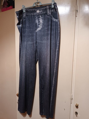Wide-leg pants like new, non denim, black 4XL