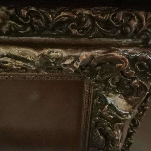 Frame used, large gold without mirror