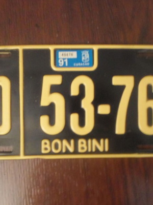 Πινακίδα souvenir σαν καινούργιο από Ολλανδικές αποικίες Curacao