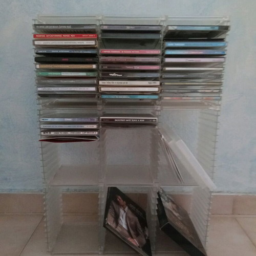 CD storage case set and music CD collection like new