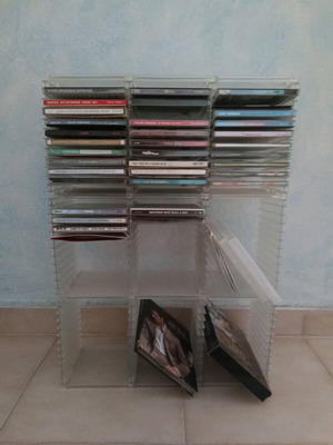 CD storage case set and music CD collection like new