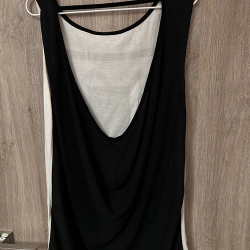 Bsb evening blouse wide fit like new, size S, black and white