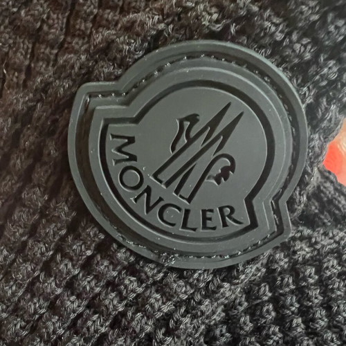 Moncler cotton waffle-knit crewneck sweater black size L