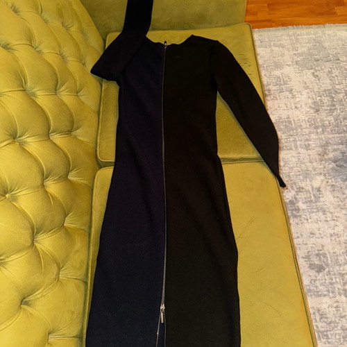 ZINI knitted dress like new, black-blue, size M