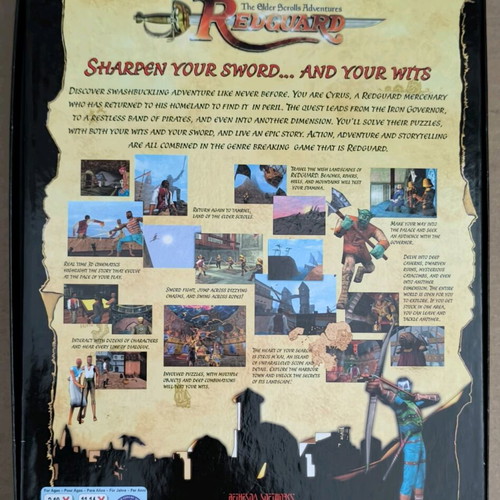 The Elder Scrolls Adventures Redguard PC CD-ROM like new, Big Box