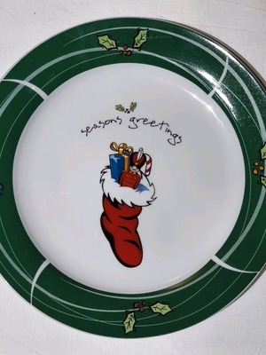 Porcelain plate like new, large 30.5 cm
