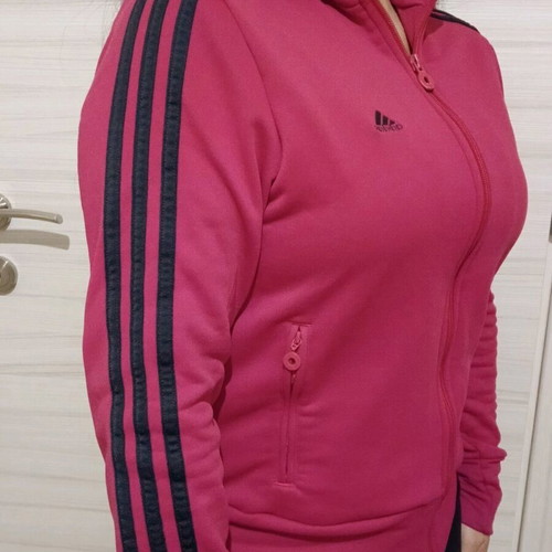 Adidas jacket pink like new, size S