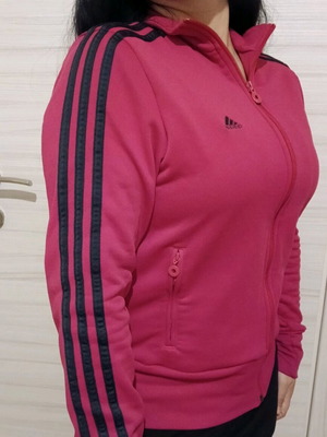 Adidas jacket pink like new, size S
