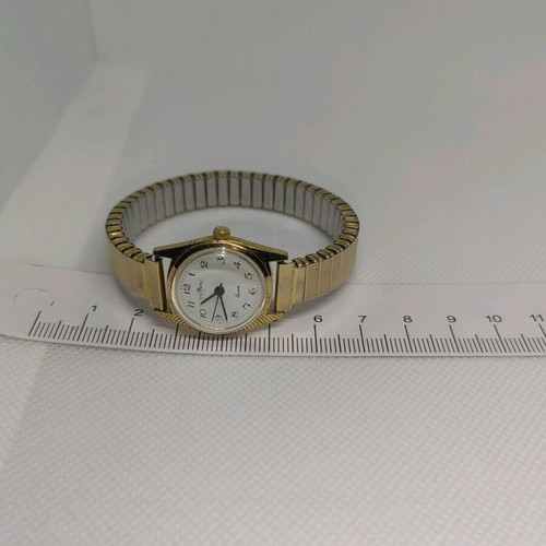 Tempic wristwatch women's used, gold color, 20 mm dial