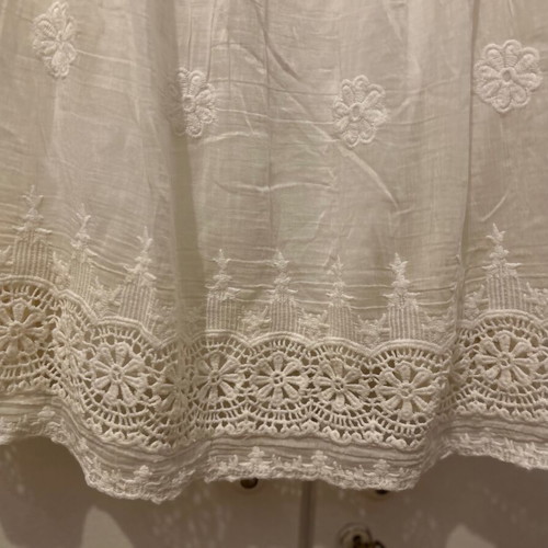 King Kong, white dress, size S, 70% cotton, 30% silk, with lining.