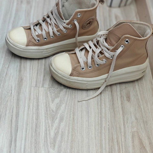 Converse All Star kids size 36 boots like new beige