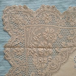 Tablecloth and table square set new, beige