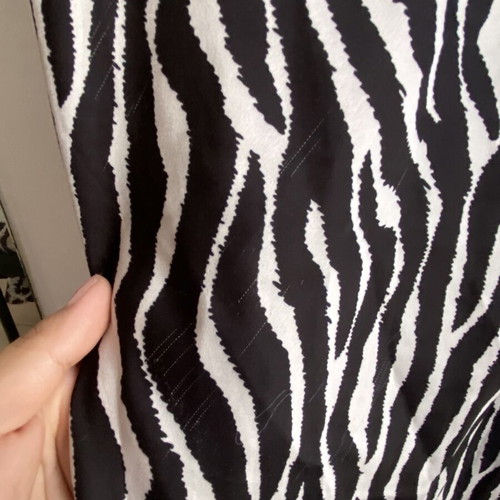 Satin zebra print dress, size S