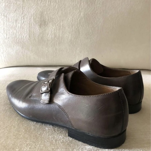 Napoleone Italian shoes grey-brown like new, leather, size 43
