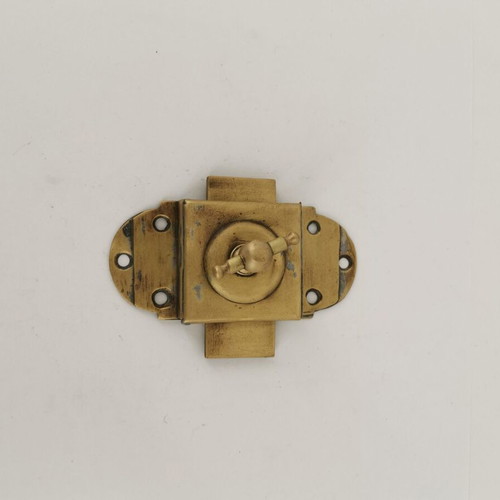 Small brass turn latch from 1920 used