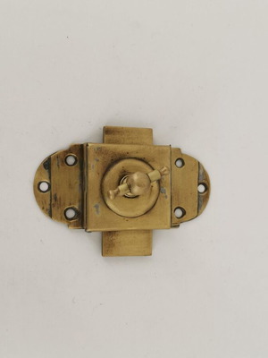 Small brass turn latch from 1920 used