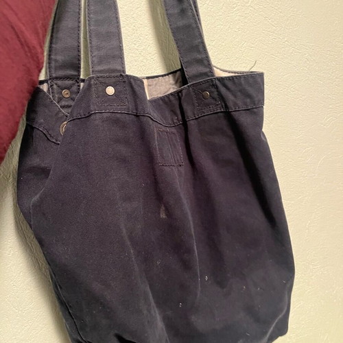 Abercrombie shoulder bag used, white and blue