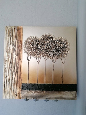 Embossed painting like new, 40x40 cm