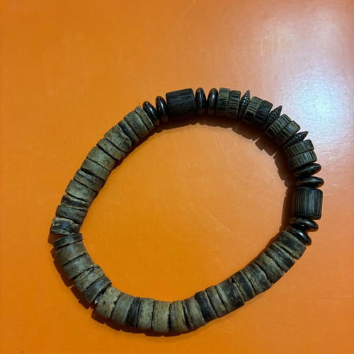 Wooden unisex bracelet brown new
