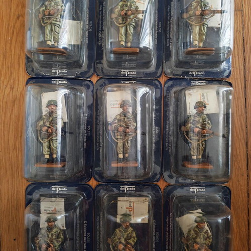 Del Prado Collectible Soldier Figures pack of 9 sealed, like new