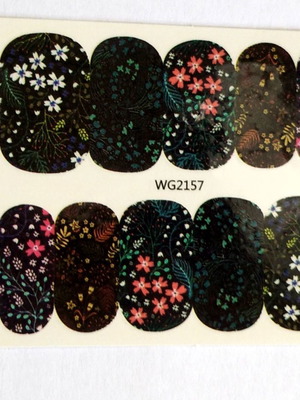 Αυτοκόλλητα νυχιών νερού σετ 4 τεμ. full nail WG2165, WG2177, WG2160, WG2157 καινούργια