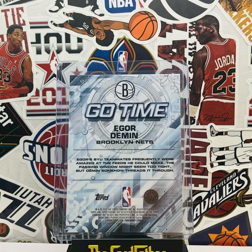 Egor Demin RC Go Time Raywave Topps Chrome NBA card like new