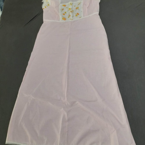 Vintage women's nightgown new old stock, size 52, pink floral