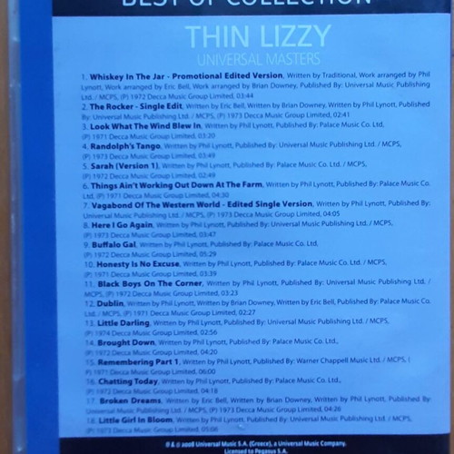 Thin Lizzy Best Of Collection CD new, rock