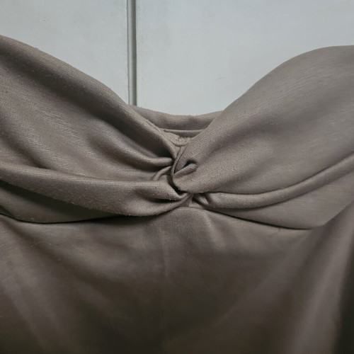 Mini strapless dress beige, like new, Benissimo
