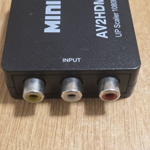 Mini AV2HDMI converter new, RCA to HDMI upscaler