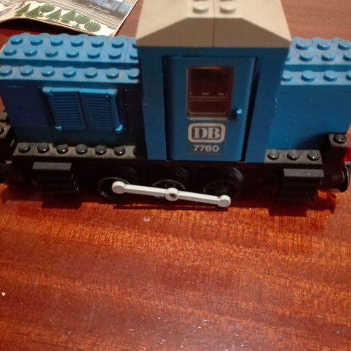 Lego 7760 Diesel Shunter Locomotive used, complete train wagon 100%