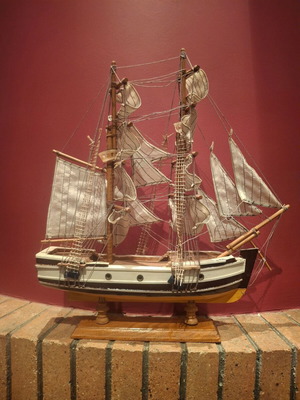 Wooden sailboat decorative model like new