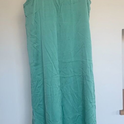 Zara slip dress like new, size L, black and green