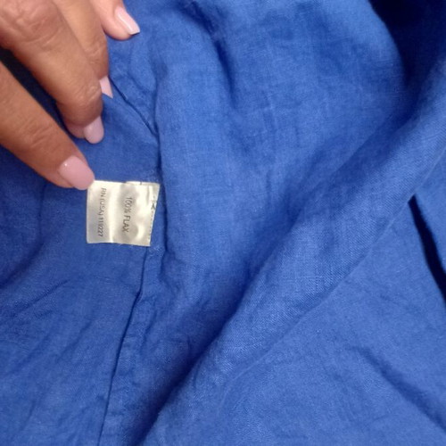 Massimo Dutti linen shirt size S like new, blue