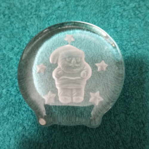 Glass Christmas Paperweight for Books like new
