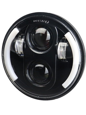 HALO Ring LED Headlight Projector 5.75 Inch with Integrated Indicators new