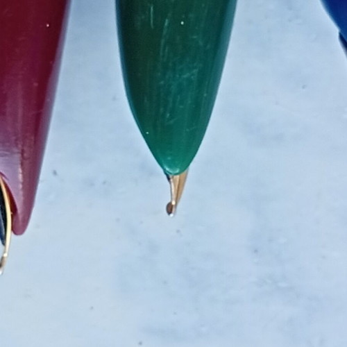 Pens used, set of four