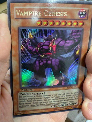 YU-GI-OH Vampire Genesis Gold Card σε άριστη κατάσταση