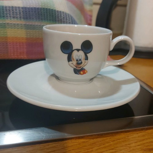 Disney Land cup set used with Minie and Mickey Mouse