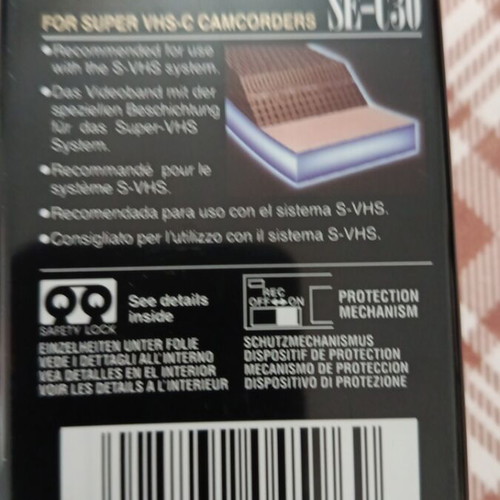 Panasonic XDpro SE-C30 VHS camcorder cassette new, sealed