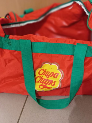 Vintage Chupa Chups bag used, nylon, 1990s collectible