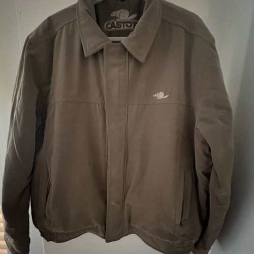 Castor men's jacket like new, beige brown, size L