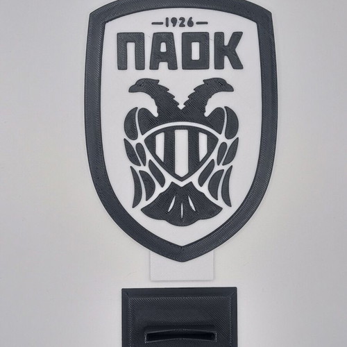 PAOK team emblem with detachable base refurbished