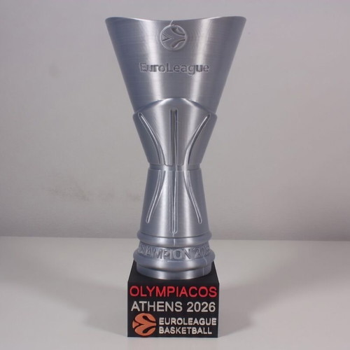 Κύπελλο Ολυμπιακού Ευρωλίγκα 2026 συλλεκτικό με βάση, καινούργιο