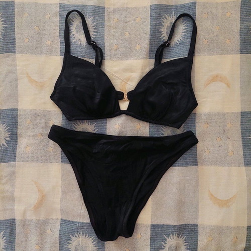 Luna swimsuit set black like new