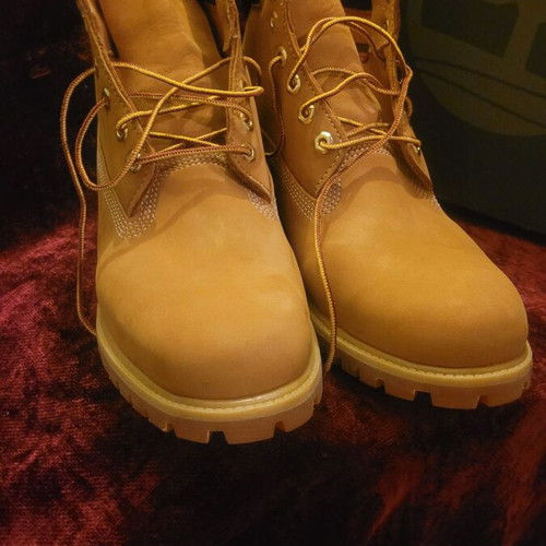 Timberland leather boots size 45 new, brown yellow