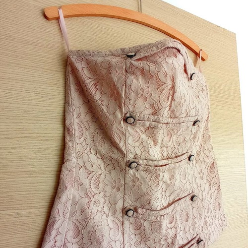 Strapless blouse Bianco used, pink, size medium