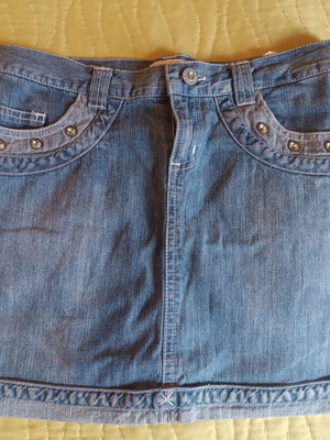 Allouette denim skirt size 12 years like new, blue