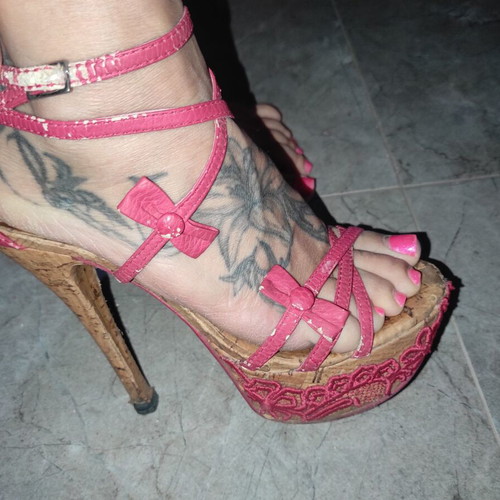 Embroidered sandals refurbished, size 36, multicolor orange